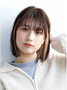 セッテ 学芸大学店(Sette) イヤリングカラー　ナチュラルボブ　学芸大学