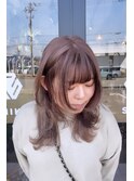 pink greige × dark brown