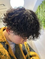 ビューブルー 亀戸錦糸町(VIEW BLUE)&nbsp;波巻きパーマメンズマッシュショートツイストスパイラル眉毛