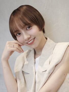 ノイ(noi) 顔周りレイヤーカットくびれヘアミルクティーベージュカラー