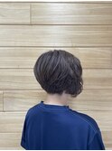 アシンメトリーショートパーマ