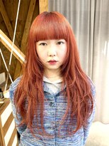マニア(mania.)&nbsp;キャロットオレンジベージュコーラルオレンジハイレイヤーカット
