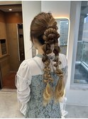 編みおろしポニー