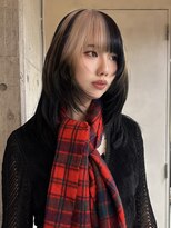 ソル ジングウマエ(SOL JINGUMAE)&nbsp;【mai 】ブロックカラー　white beige×black