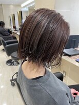 クララ ヒロシマ(CLALA Hiroshima) 切りっぱなしボブ&ハイライト