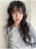 [puf 伏見/丸の内/栄/名古屋]黒髪ロングパーマ★鳥山