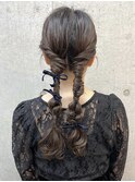 ゆるっと＊ツイン編みおろし