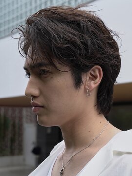 フィフス 原宿(fifth) 原宿無造作緩めシャドウパーマメンズカットラウンドマッシュ30代