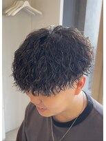 メンズギフト(men's GIFT) 刈り上げツーブロックツイストスパイラルパーマメンズマッシュ