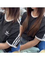 美容室 ダン エクセルシア(Dan)&nbsp;★人毛プレミアム編み込みエクステ60本のビフォーアフター