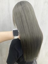 ベルヘアーデザイン 堺東(Belle hair Design)&nbsp;ハイトーンオリーブベージュイルミナカラー20代30代40代堺東