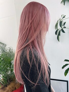 【n】ペールピンク,ハイトーンロング