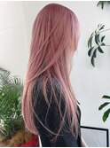 【n】ペールピンク,ハイトーンロング