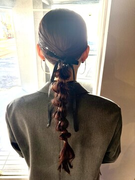 ヘアアレンジ　お呼ばれヘア　ヘアセット