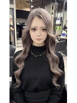 ラピス 大阪心斎橋店(Lapis)&nbsp;透明感たっぷりグレージュ／エクステ60本