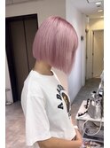 梅田/茶屋町/ホワイトピンク/ピンク//ブリーチ/ボブ