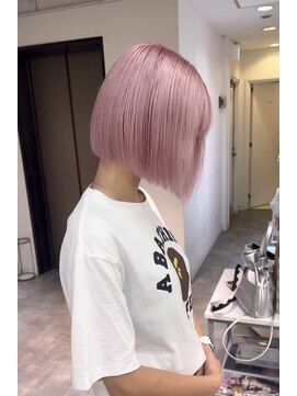 リンドトウキョウ ウメダ(LINDO TOKYO) 梅田/茶屋町/ホワイトピンク/ピンク//ブリーチ/ボブ