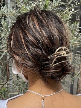 エジョン 八幡山店(Aejon) 大人レイヤーカット白髪ぼかし脱白髪染め40代50代60代