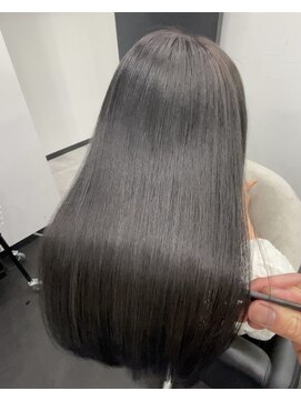 ピリオド 赤坂(Period.) セミロング　ダークアッシュ　髪質改善　赤坂見附