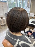 ブリーチなしハイライト×王道ショート