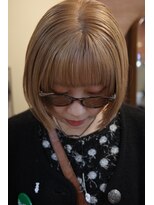 チャプター 問屋町(chapter)&nbsp;パツっとボブケアブリーチダブルカラーブロンドベージュ韓国ヘア