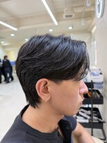 ニコ トウキョウ ヨコハマ(nico)&nbsp;メンズセンターパートウルフセンターパートニュアンスパーマ襟足