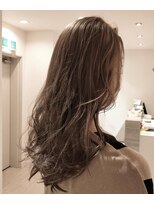 エイクス ヘア デザイン×美髪クリニック 千葉(AQs hair design)&nbsp;くすみすぎないミルクティーカラー【ブリーチあり 】