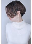 【morio 原宿】ハイライト×ハンサムショート☆襟足刈り上げ