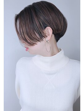 モリオフロムロンドン 原宿本店(morio from London) 【morio 原宿】ハイライト×ハンサムショート☆襟足刈り上げ