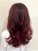 マーブル三軒茶屋☆暗めベリーピンク/ブリーチなしも相談◎☆