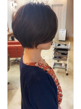 ショートオンリーサロントス(short only salon TOSS) 大人可愛いふっくらマロンベージュ大人ショート
