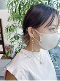インナーカラー/イヤリングカラー/ショートカット/ウルフカット