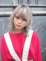 リアイス(Re:ICE) ミニウルフ/くすみブルー/流れるレイヤー/インナーハイライト