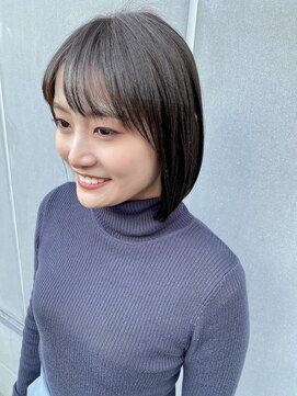 グランアージュ 船橋南口店(grandage) 大人可愛いグレイアッシュ×内巻きワンカールボブ/20代30代40代