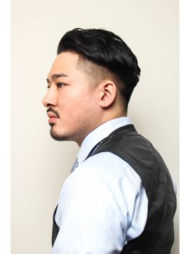 レンゲン(LENGEN) メンズかき上げニュアンスマッシュサイドパート韓国マッシュ