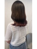 サミット ウル(SUMMIT ulu.)&nbsp;【ulu hana】ナチュラルな裾カラー／ブラウン×ピンク