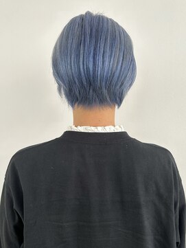 コト 福井大和田店(coto) 福井　大和田　ハイトーンショート　ライトブルー　アッシュ