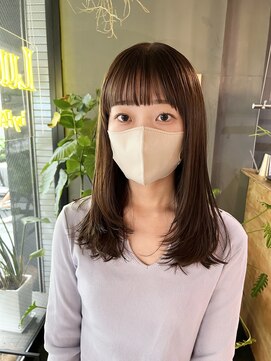 ルーシーバイパム 恵比寿(Lucy by PAM.) 前髪ぷつっと顔周りレイヤー