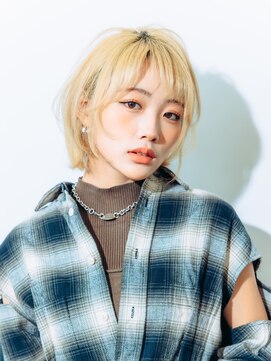 イーストハムヘッドショップ(EAST HAM head shop) ウルフボブ/ハニーブロンド