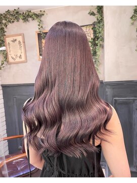 ロワンバイアルティナ 横須賀中央店(Rowan by artina) ダスティーピンク_ロングレイヤー_ニュアンスカラー