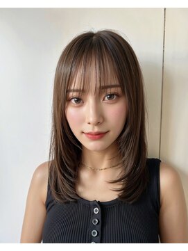 サンド 池袋(sand) 韓国風/インナーカラー/縮毛矯正髪質改善/顔まわり/レイヤー