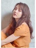 デザインカラー/シルキーベージュ/グレージュカラー/斜めバング