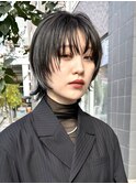 #顔まわりレイヤー#小顔#ウルフ#インナーカラー