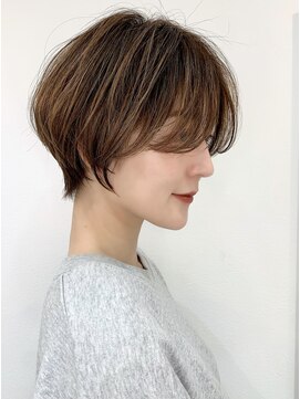 ハローバイシー 仙台(Hello by Sea) ブリーチなしハイトーン×ハンサムショート/ボブ[仙台]