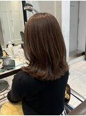 大人レイヤースタイル　ミディアムヘア　【銀座】福田