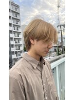 メンズバイココテラス 豊中(men's by cocoterace) マッシュウルフ/ブリーチカラー/ベージュカラー/メンズカラー