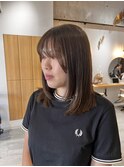 《城東区/緑橋/女性サロン》ミディアムレイヤー☆オリーブカラー