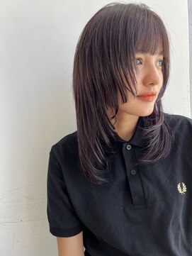 ジュエム(jouerm) くびれレイヤー小顔カット☆前髪イメチェンミディボブルフ