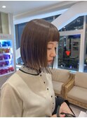 切りっぱなしボブ