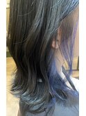 ロブ×インナーブルー/美髪矯正/髪質改善/縮毛矯正/高知市/